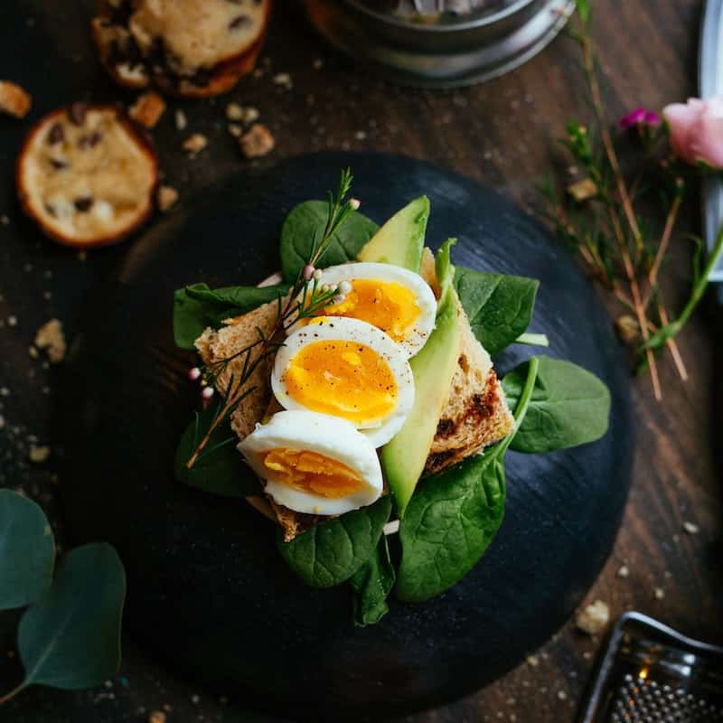 Foto de hermoso arreglo de comida